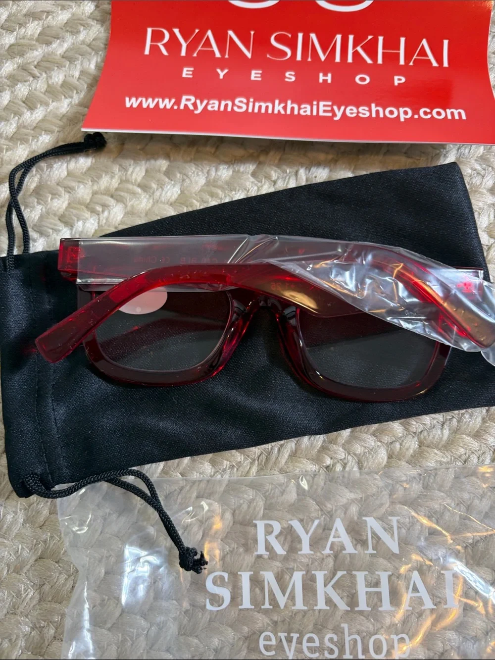 Ryan Simkhai Red Square Reading Sunglasses +1.25
